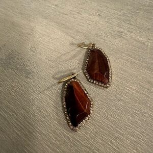 Chloe and Isabel Red/Brown Earrings